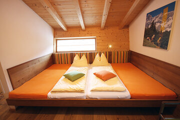 Bedroom sleeping 2 people (double bed) in the Alpin Chalet Classic.