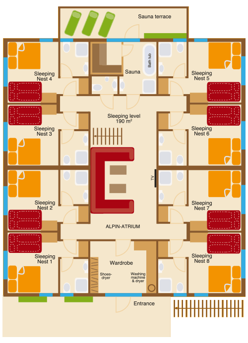 Alpin Chalet Large Sleeping Level